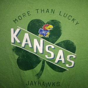 Kansas Jayhawks t-shirt.
